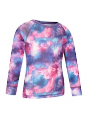 Mountain Warehouse Purple Talus Printed Baselayer-Top & Pants Set - Image 4 of 8