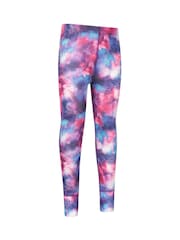 Mountain Warehouse Purple Talus Printed Baselayer-Top & Pants Set - Image 5 of 8