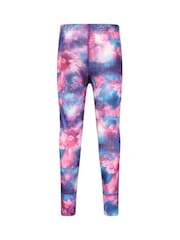 Mountain Warehouse Purple Talus Printed Baselayer-Top & Pants Set - Image 6 of 8