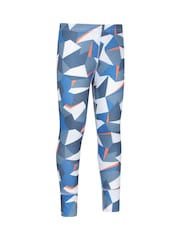 Mountain Warehouse Blue Talus Printed Baselayer-Top & Pants Set - Image 6 of 7