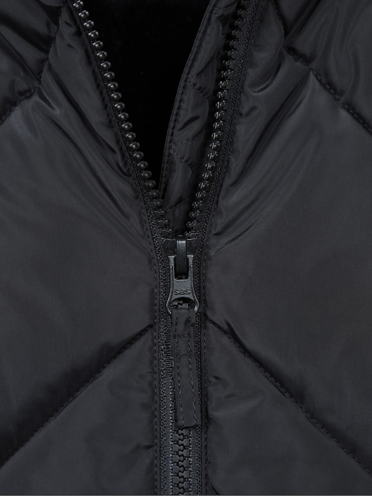 Mountain Warehouse Black Galaxy Water Resistant Long Padded Jacket - Image 5 of 5 Mountain Warehouse Black Galaxy Water Resistant Long Padded Jacket - Image 5 of 5