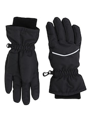 Mountain Warehouse Black Isotherm Fur Lined Hat & Snow Gloves Set - Image 3 of 7