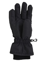 Mountain Warehouse Black Isotherm Fur Lined Hat & Snow Gloves Set - Image 5 of 7