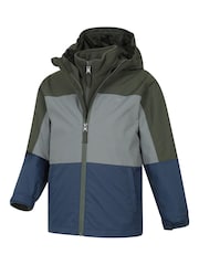 Mountain Warehouse Blue Cannonball II 3 in 1 Waterproof Jacket - Image 3 of 6