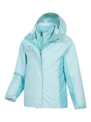 Mountain Warehouse Blue Lightning II  3 in 1 Waterproof Jacket - Image 3 of 6
