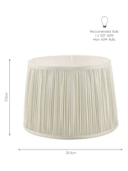 Laura Ashley Green Hemsley Pleated Silk Empire Easyfit Lamp Shade - Image 5 of 7
