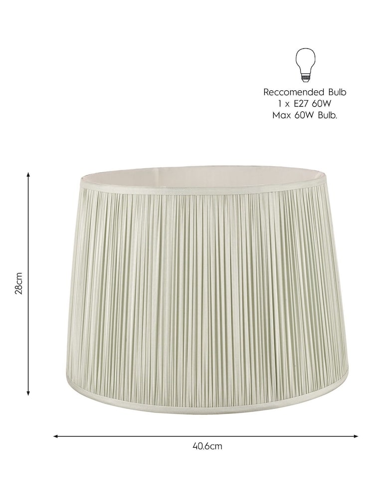 Laura Ashley Green Hemsley Pleated Silk Empire Easyfit Lamp Shade - Image 7 of 7 Laura Ashley Green Hemsley Pleated Silk Empire Easyfit Lamp Shade - Image 7 of 7
