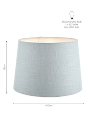 Laura Ashley Blue Bacall Linen Easyfit Lamp Shade - Image 10 of 10
