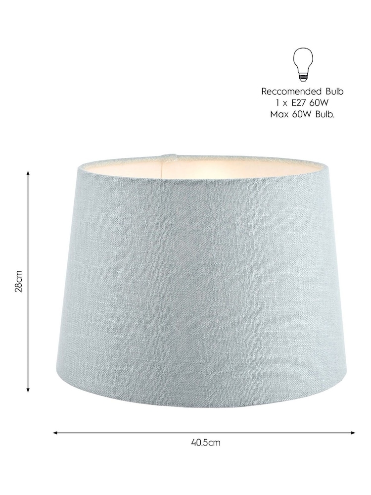 Laura Ashley Blue Bacall Linen Easyfit Lamp Shade - Image 10 of 10
