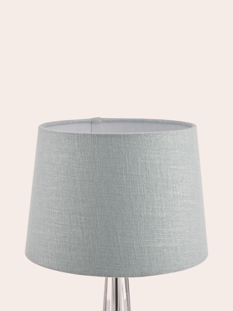 Laura Ashley Blue Bacall Linen Easyfit Lamp Shade - Image 2 of 10