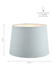 Laura Ashley Blue Bacall Linen Easyfit Lamp Shade - Image 7 of 10