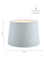 Laura Ashley Blue Bacall Linen Easyfit Lamp Shade - Image 8 of 10
