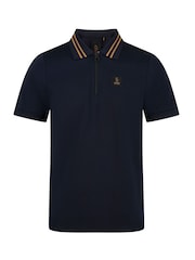 Luke 1977 Throop Zip Neck Polo Shirt - Image 4 of 6