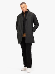 Luke 1977 Hat Trick Black Coat With Inner Gilet - Image 1 of 8