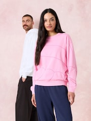 FatFace Georgia Pink Pulse Graphic Sweat - Image 4 of 5