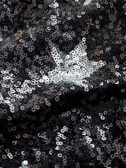 Black/Silver Star Sequin Mini Skirt - Image 7 of 7