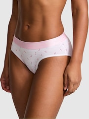 Victoria's Secret PINK Pink Tulip Cherry Print Hipster Cotton Logo Knickers - Image 1 of 2