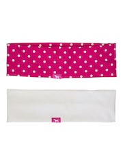 Victoria's Secret Pink White/Pink Fire Stretch Headband 2 Pack - Image 2 of 2