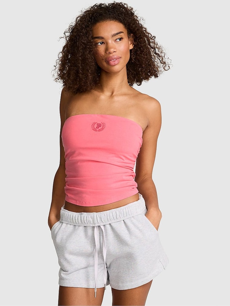 Victoria's Secret Pink Vivid Pink Cotton Tube Top - Image 1 of 2
