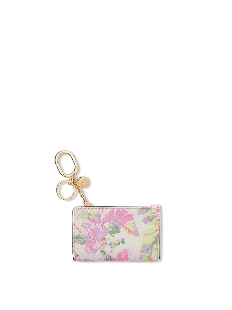 Victoria's Secret White Spring Floral Foldable Keyring Card Holder - Image 1 of 3 Victoria's Secret White Spring Floral Foldable Keyring Card Holder - Image 1 of 3