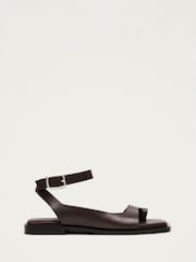 Alohas Brown Tebas Leather Sandals - Image 1 of 5