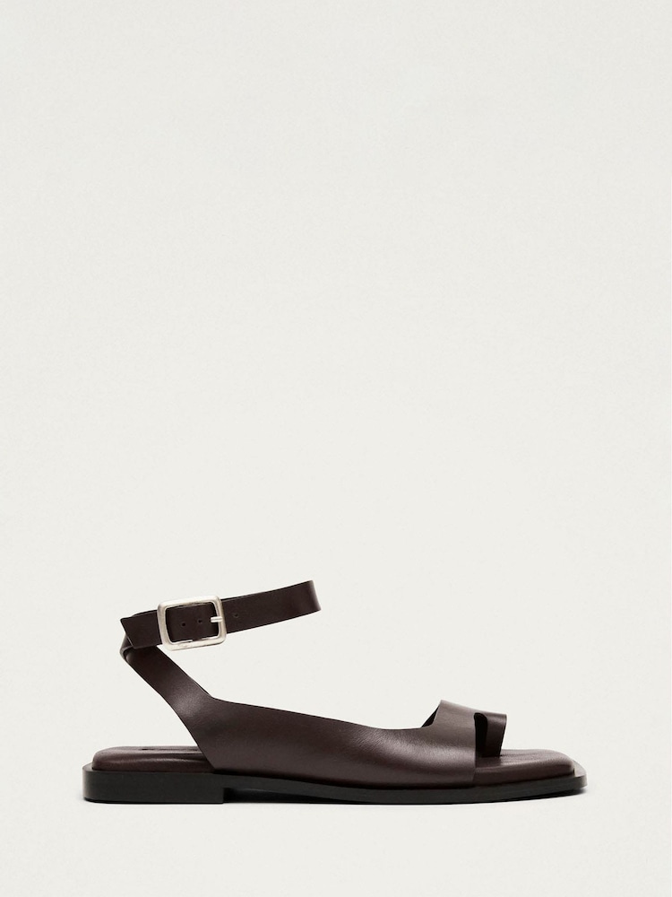 Alohas Brown Tebas Leather Sandals - Image 1 of 5