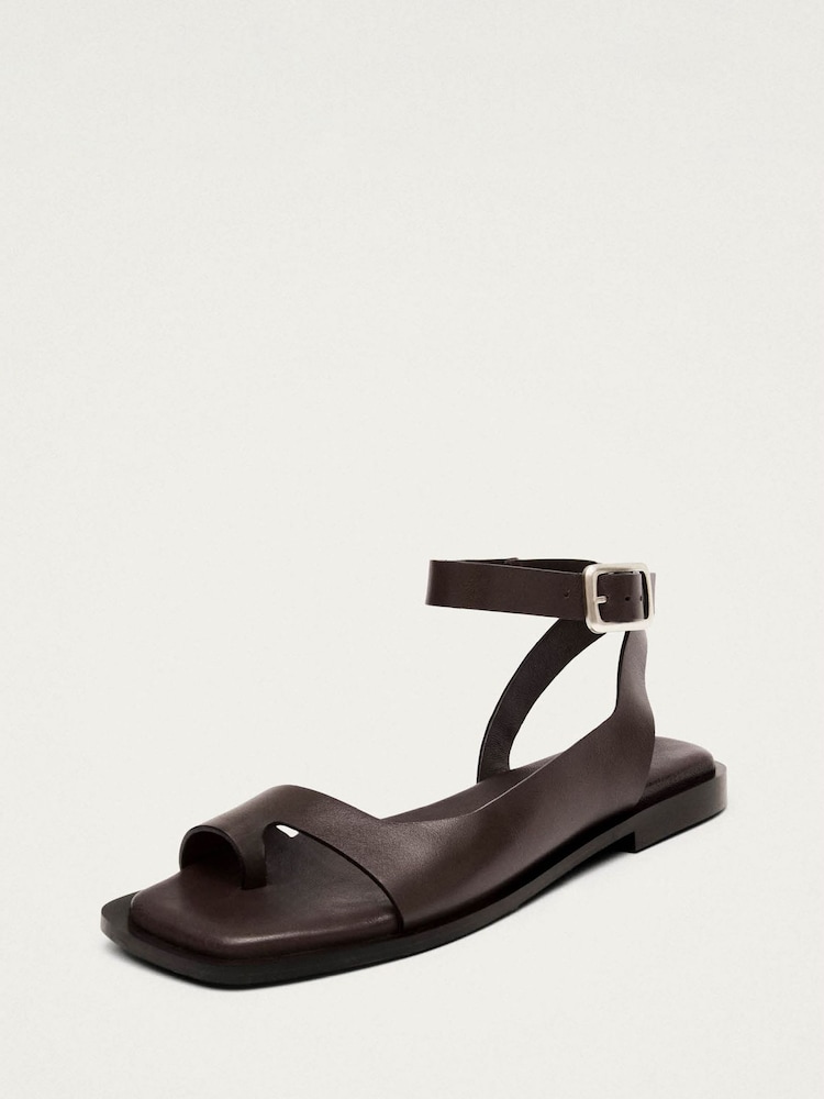 Alohas Brown Tebas Leather Sandals - Image 2 of 5