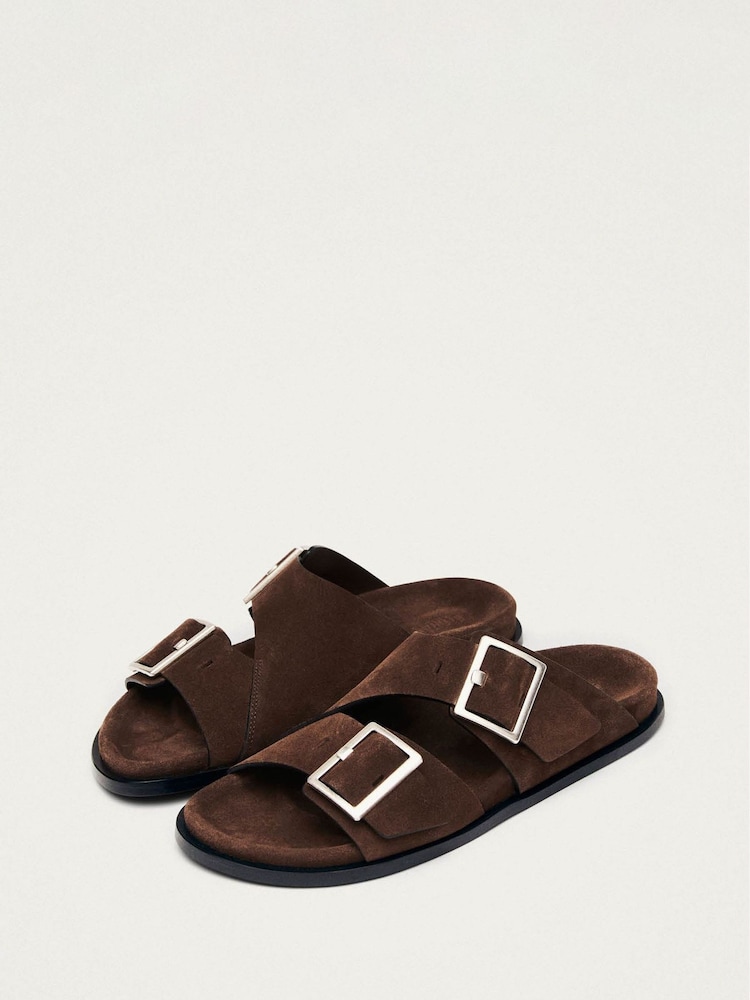 Alohas Brown Alba Leather Sandals - Image 2 of 6