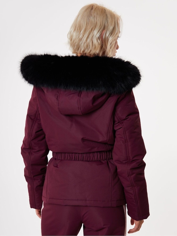 Röd - Threadbare Med skärp Padded Ski Jacka - Bild 5 av 5 Röd - Threadbare Med skärp Padded Ski Jacka - Bild 5 av 5