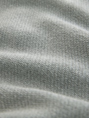 Grey Regular Fit Premium Mid Weight Textured Crew Jumper - Image 6 of 7