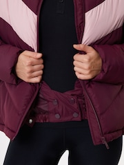Threadbare Red Contrast Chevron Padded Ski Jacket - Image 4 of 6