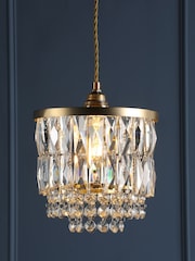Laura Ashley Brass Rhosill Easyfit Shade Ceiling Light - Image 1 of 5