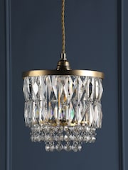 Laura Ashley Brass Rhosill Easyfit Shade Ceiling Light - Image 2 of 5