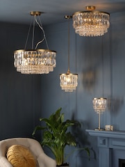 Laura Ashley Brass Rhosill Easyfit Shade Ceiling Light - Image 4 of 5