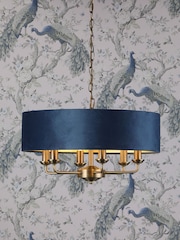 Laura Ashley Blue Sorrento Large Ceiling Light - Image 1 of 5
