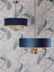 Laura Ashley Blue Sorrento Large Ceiling Light - Image 3 of 5