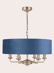 Laura Ashley Blue Sorrento Large Ceiling Light - Image 4 of 5