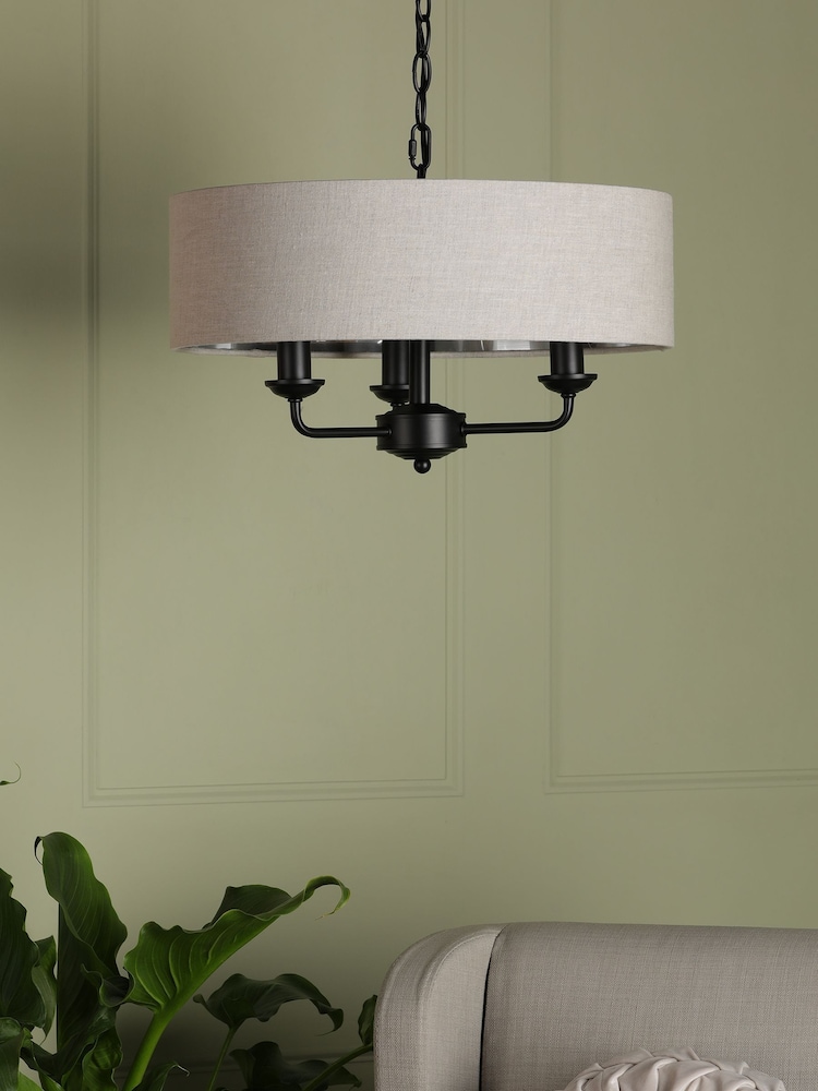 Laura Ashley Black Sorrento Ceiling Light - Image 2 of 4 Laura Ashley Black Sorrento Ceiling Light - Image 2 of 4