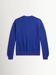 Polo Ralph Lauren Blue Crew Neck Polo Bear Cotton Sweatshirt - Image 2 of 2