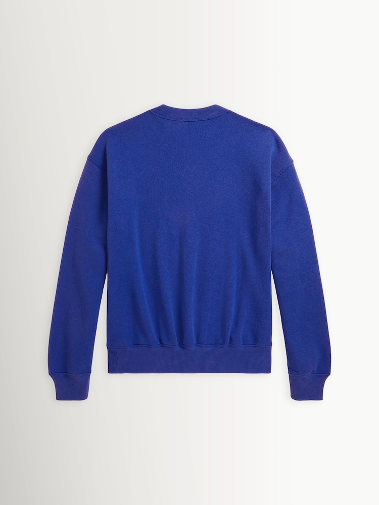 Polo Ralph Lauren Blue Crew Neck Polo Bear Cotton Sweatshirt - Image 2 of 2