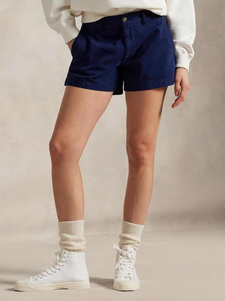 Polo Ralph Lauren Blue Cotton Chino Classic Shorts - Image 1 of 5