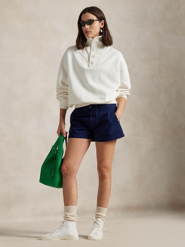 Polo Ralph Lauren Blue Cotton Chino Classic Shorts - Image 2 of 5