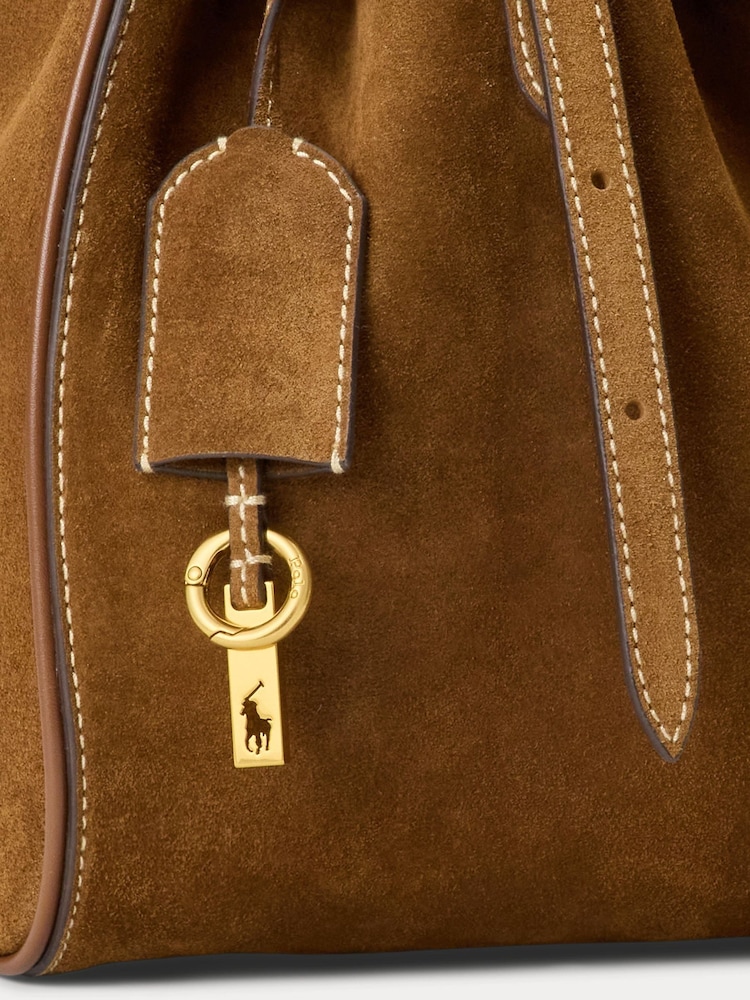 Polo Ralph Lauren Brown Leather Large Satchel Bag - Image 6 of 6