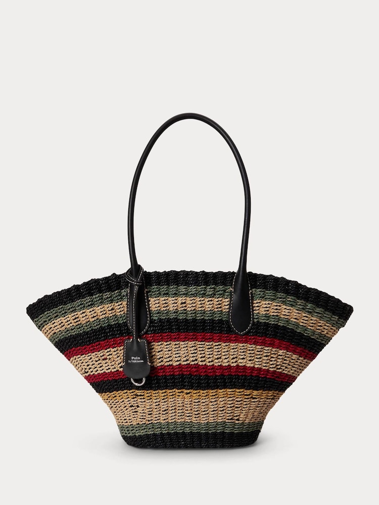 Polo Ralph Lauren Natural Bellport Basket Weave Tote Bag - Image 1 of 6