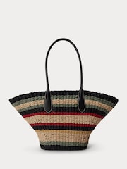Polo Ralph Lauren Natural Bellport Basket Weave Tote Bag - Image 2 of 6