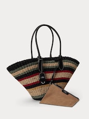 Polo Ralph Lauren Natural Bellport Basket Weave Tote Bag - Image 4 of 6