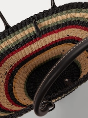 Polo Ralph Lauren Multi Stripe Bellport Basket Weave Tote Bag - Image 8 of 8