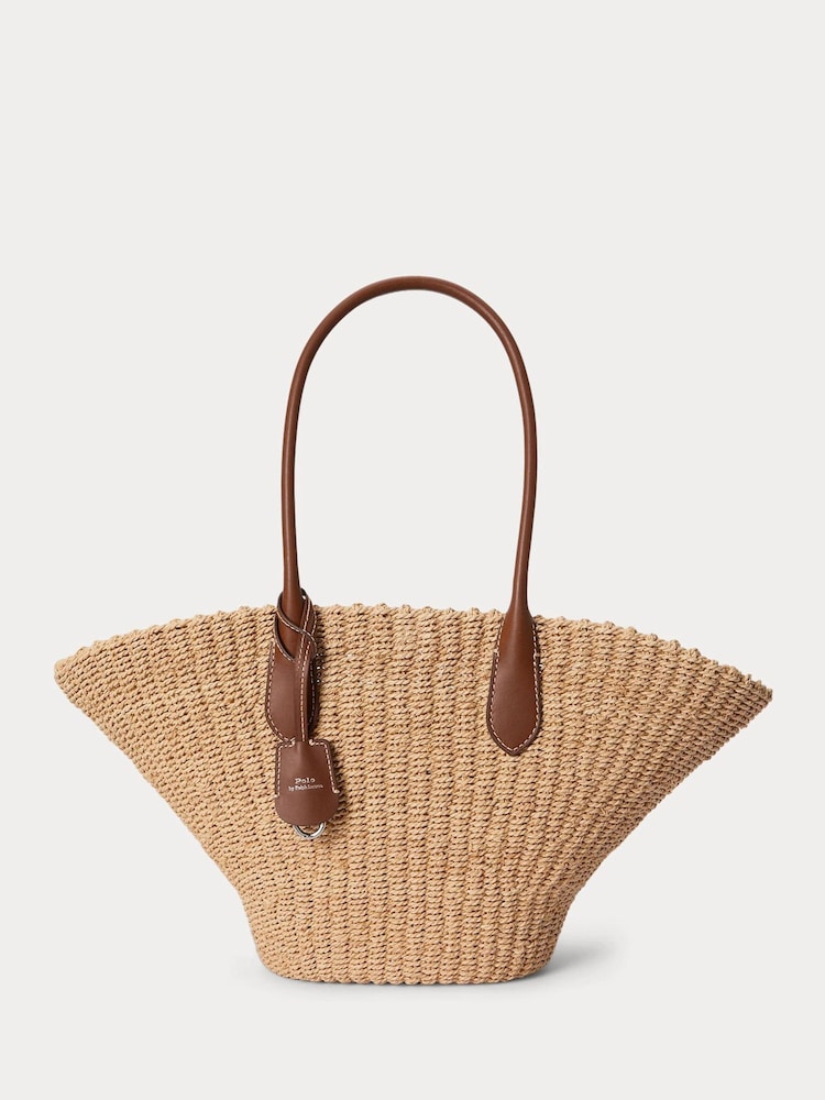 Polo Ralph Lauren Natural Bellport Basket Weave Tote Bag - Image 1 of 6