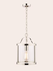 Laura Ashley Chrome Harrington Lantern 1 Light Ceiling Light - Image 3 of 6