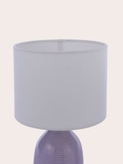 Laura Ashley 2 Pack Lavender Penny Table Lamp - Image 5 of 6